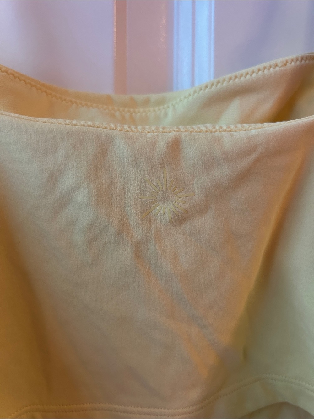 aerie Cropped Spaghetti Strap Tank Top in White and Yellow. Never worn! - Picture 4 of 6